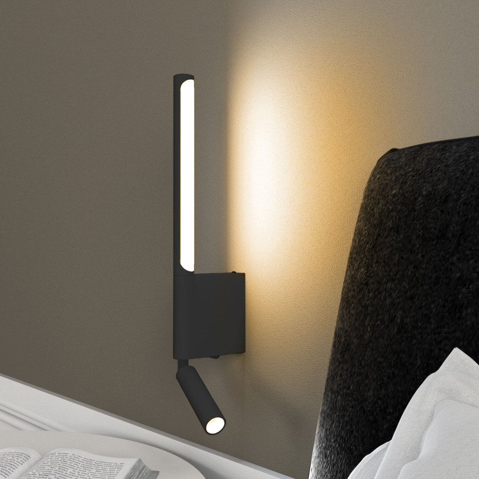 Настенный светодиодный светильник Sarca 40111/LED черный