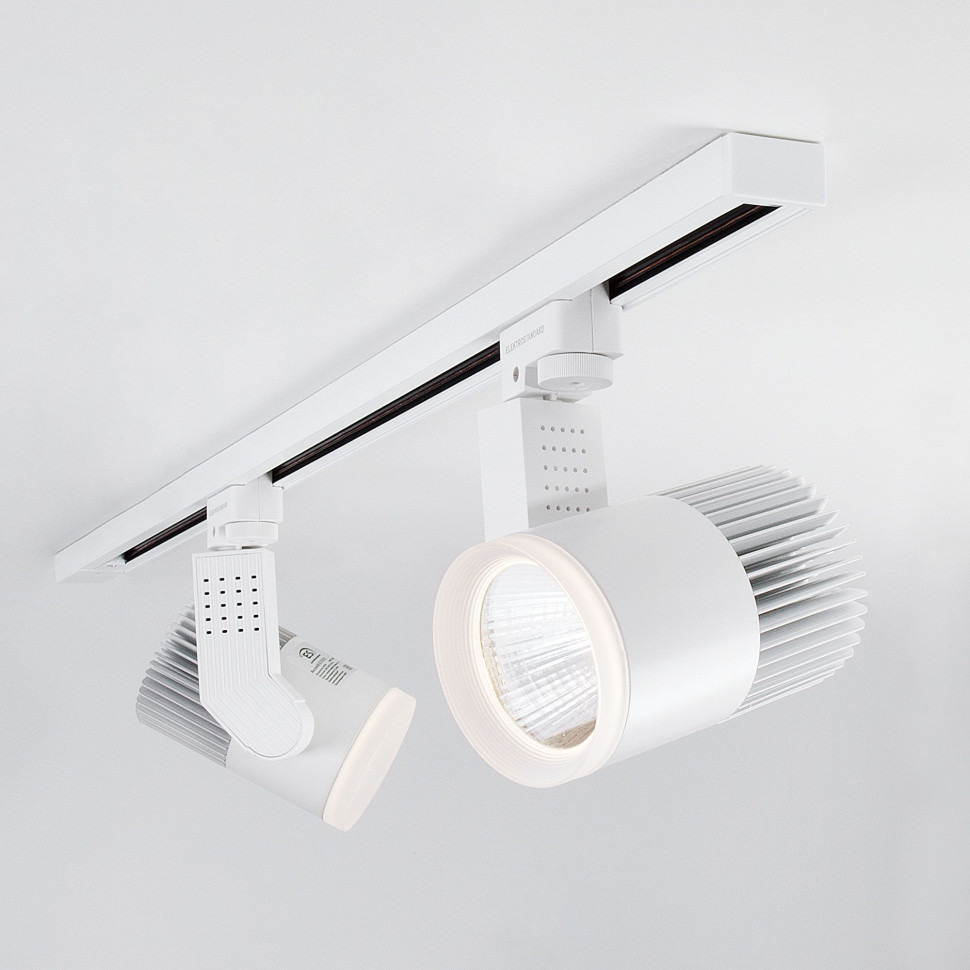 Трековый светодиодный светильник для однофазного шинопровода Accord белый 20W 4200K (1 шт.) LTB17