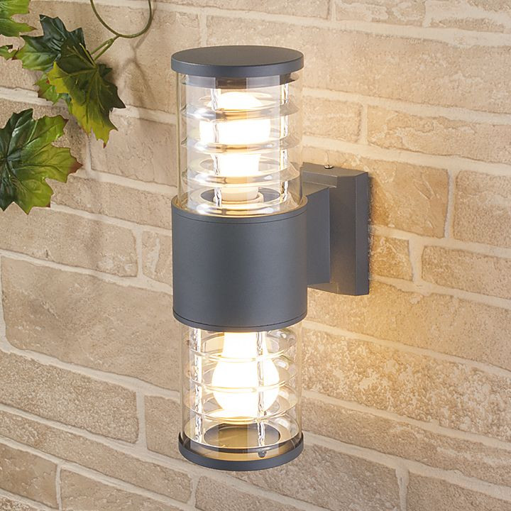 Настенный уличный светильник 1407 Techno cерый IP54 1407 Techno cерый