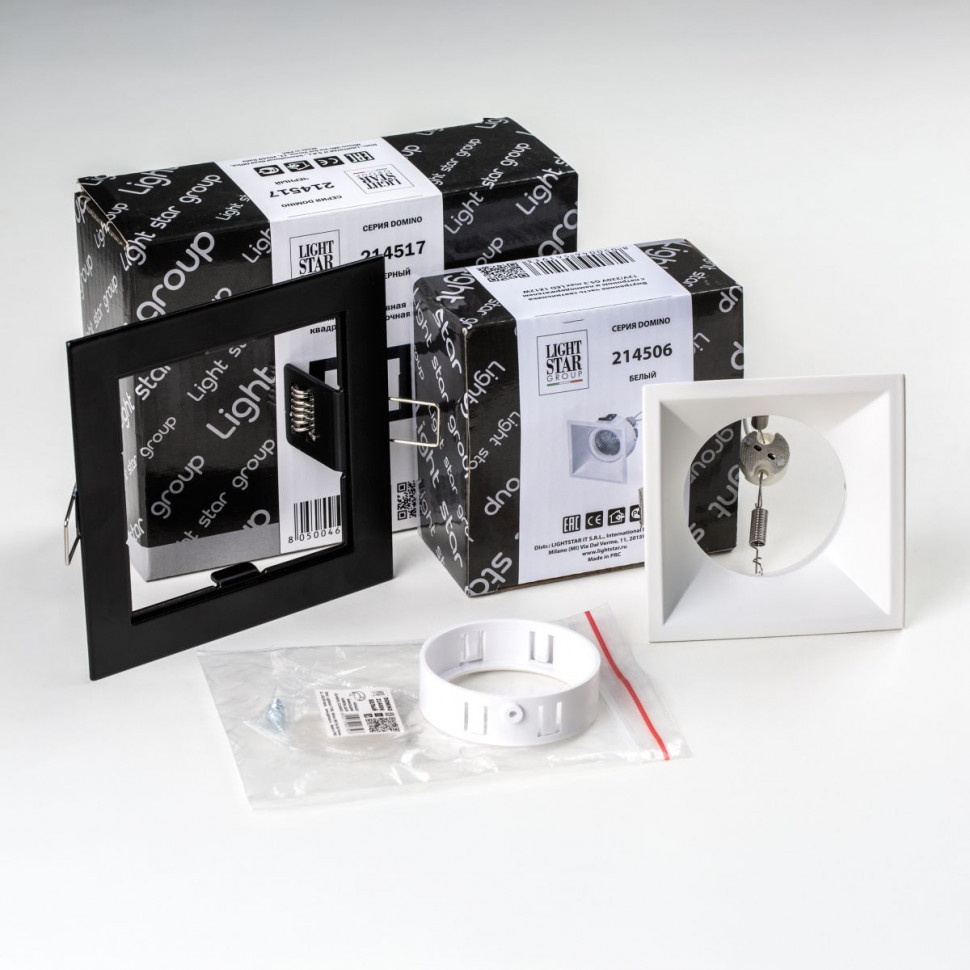 Встраиваемый светильник Lightstar Domino (214517+214506+214006) D51706WMOD