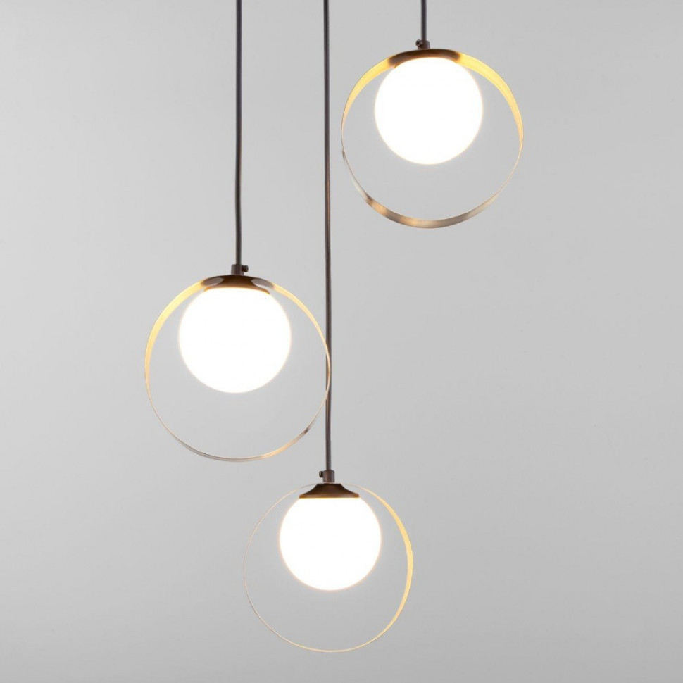 Подвесной светильник Eurosvet 50205/3 черный/бронза