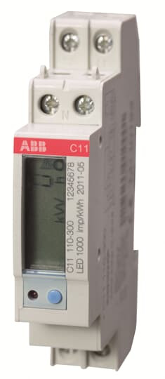  Счетчик 1-фазный, 1-тарифный 5(40)А C11 110-301 ABB 2CMA103572R1000