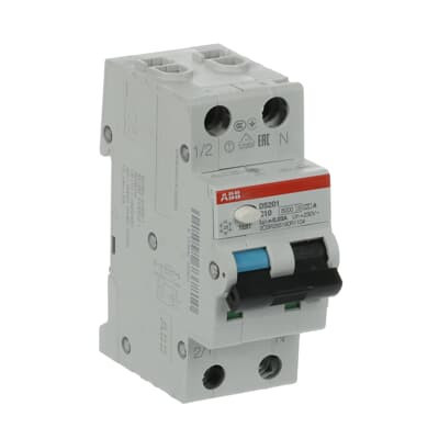 Дифференциальный автомат ABB DS201 C10 A30 1P+N 10A 30м