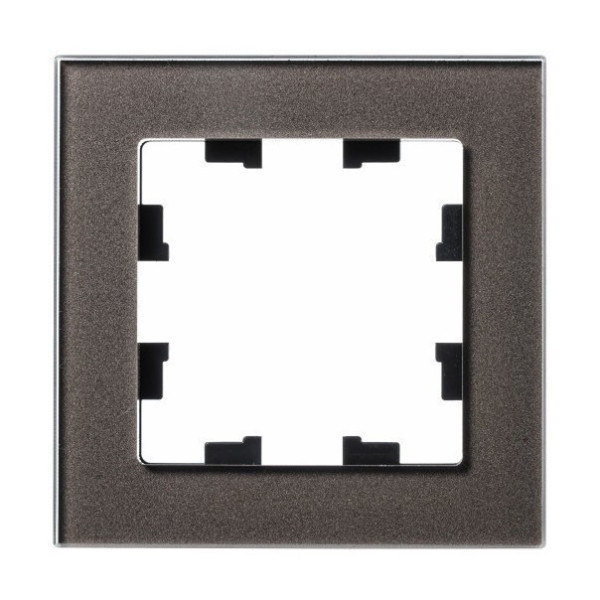 Рамка Systeme Electric Atlas Design Nature на 1 пост, мокко стекло ATN320601