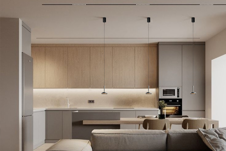 Подвесной светильник (без основания) Italline IT02-025 dark silver 3000K