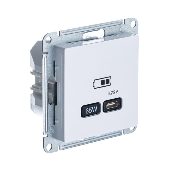 Зарядное устройство USB Type - C 65W высокоскоростная зарядка QC, PD Systeme Electric Atlas Design Лотос ATN001327
