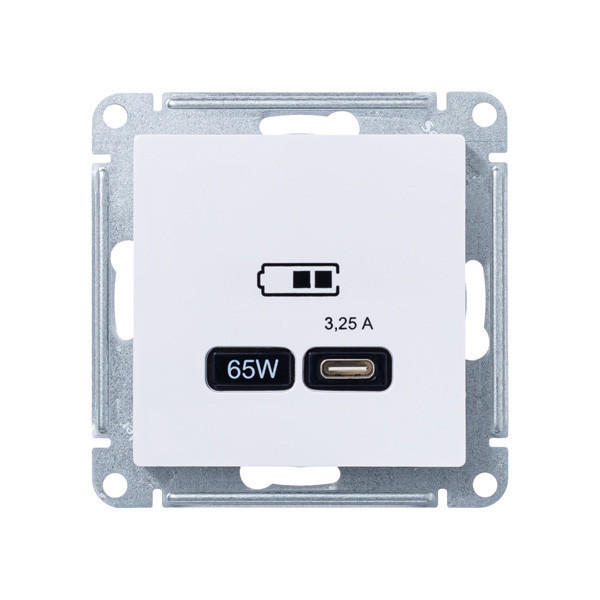 Зарядное устройство USB Type - C 65W высокоскоростная зарядка QC, PD Systeme Electric Atlas Design Лотос ATN001327