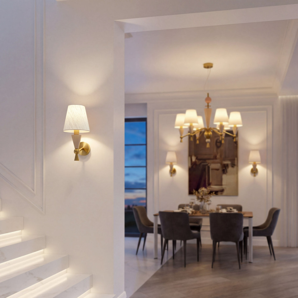 Настенный светильник с керамическим декором 103014