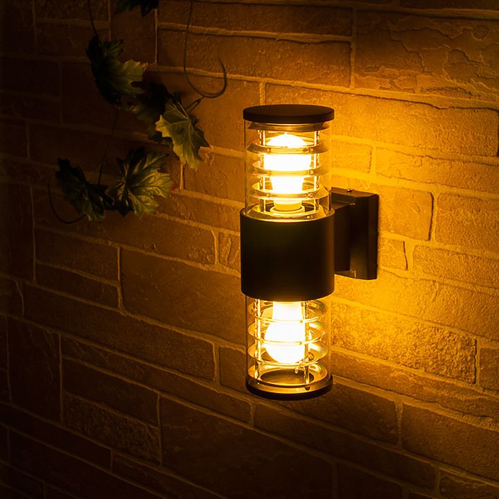 Настенный уличный светильник 1407 Techno черный IP54 1407 Techno черный