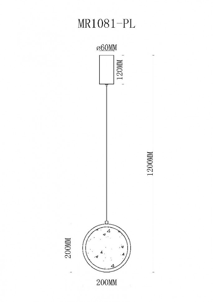 Подвесной светильник MyFar Lora MR1081-PL