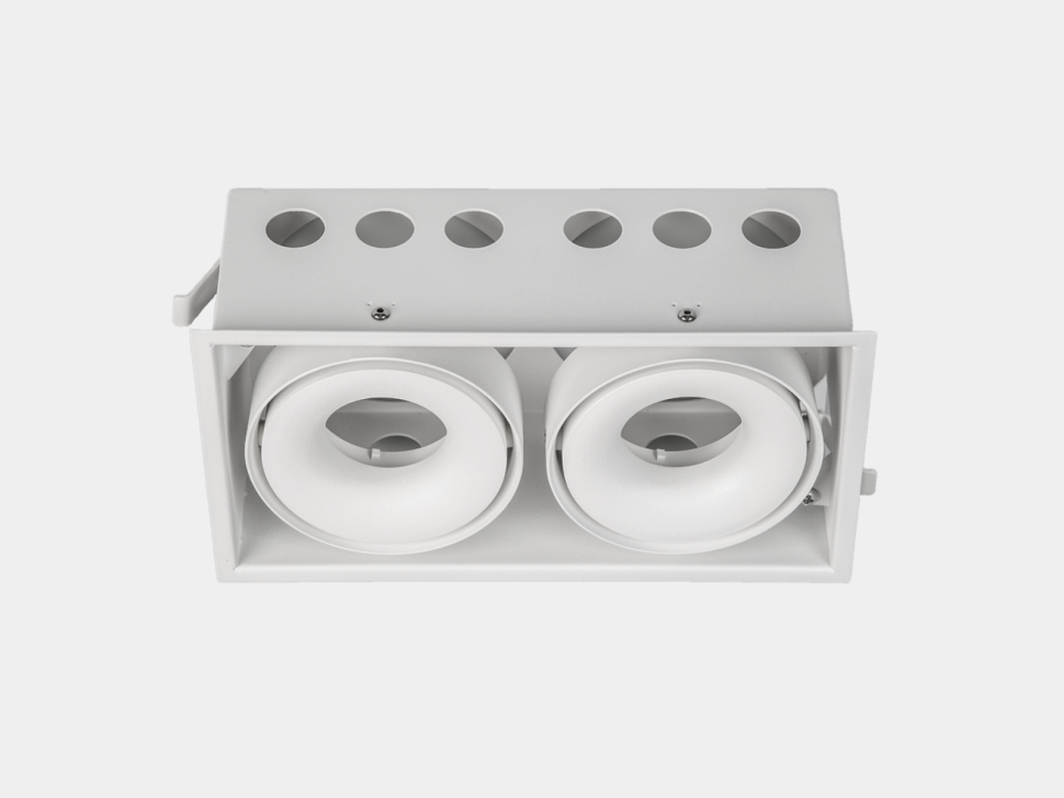  SWG PRO Корпус светильника алюминий потолочный встраиваемый  поворотный, Белый, IP20, COMBO-CRD2-WH-2