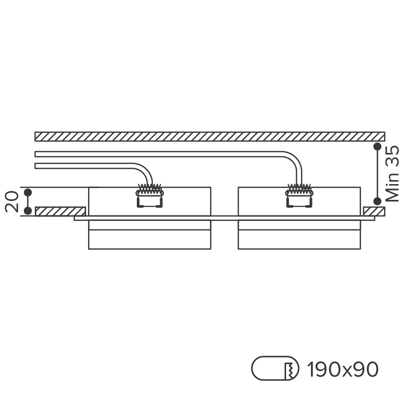 Встраиваемый светильник Wolta Luce WDL-GX53/06BL-02