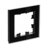 Рамка Systeme Electric Atlas Design Nature на 1 пост, черное стекло ATN321001
