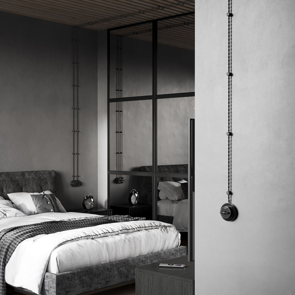 Изоляторы 100 шт черный матовый Vintage W6433408