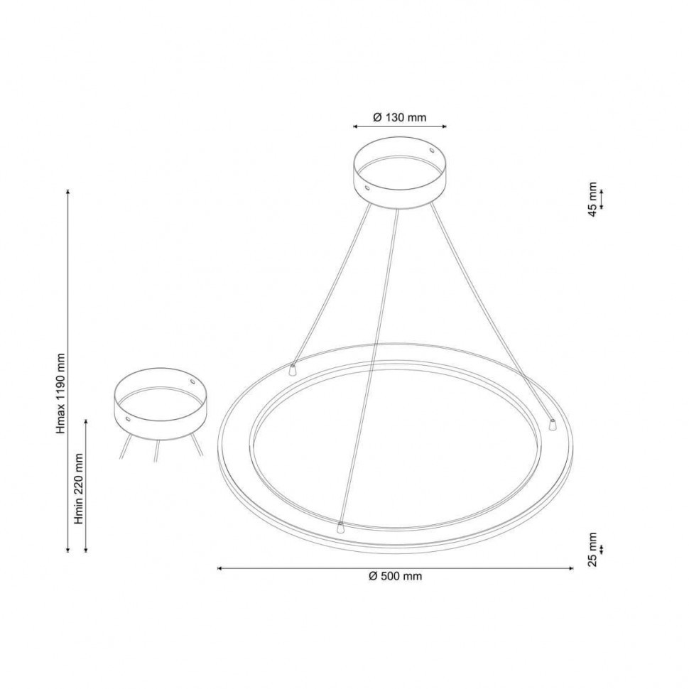 Подвесной светодиодный светильник Lucia Tucci Modena 172.3 LED