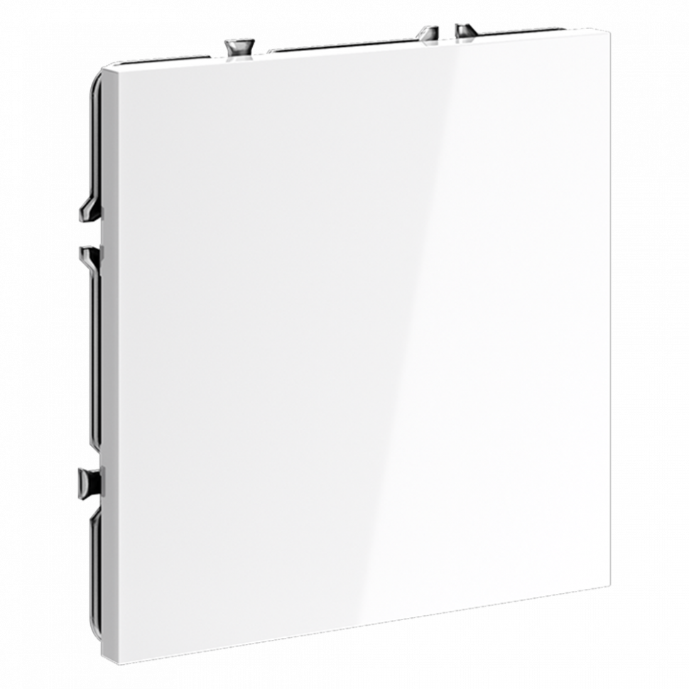 Заглушка VOLTUM S70 с суппортом, (белый глянцевый)  VLS080101