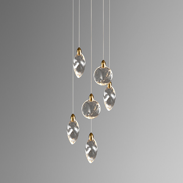 Подвесной светильник Delight Collection Colvin MT9176-6H titanium gold