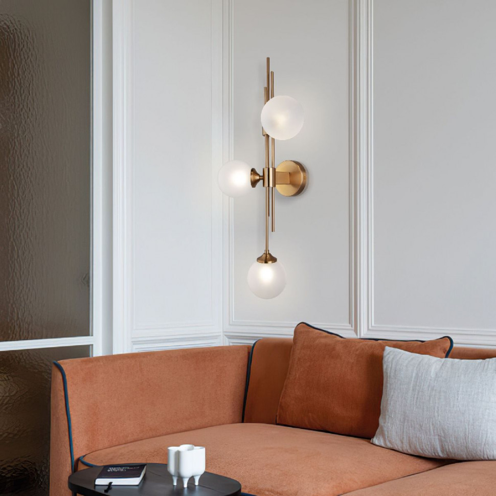 Настенный светильник Eurosvet Volver 50383/3 латунь a065726