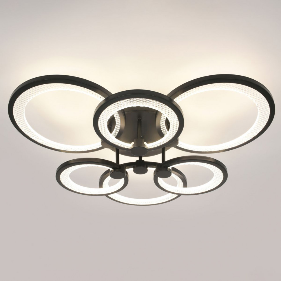 Потолочный светильник Эра Модерн Odry CLL-1-117W 3K-6,5K RC BK