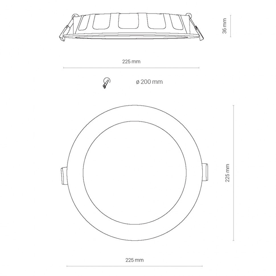 Встраиваемый светильник Nowodvorski Kos Led 8775