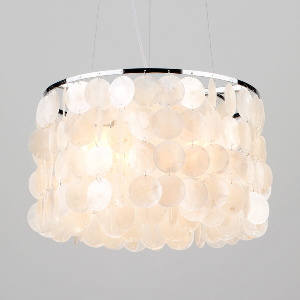 Подвесной светильник Eurosvet 60005/3 хром/перламутр