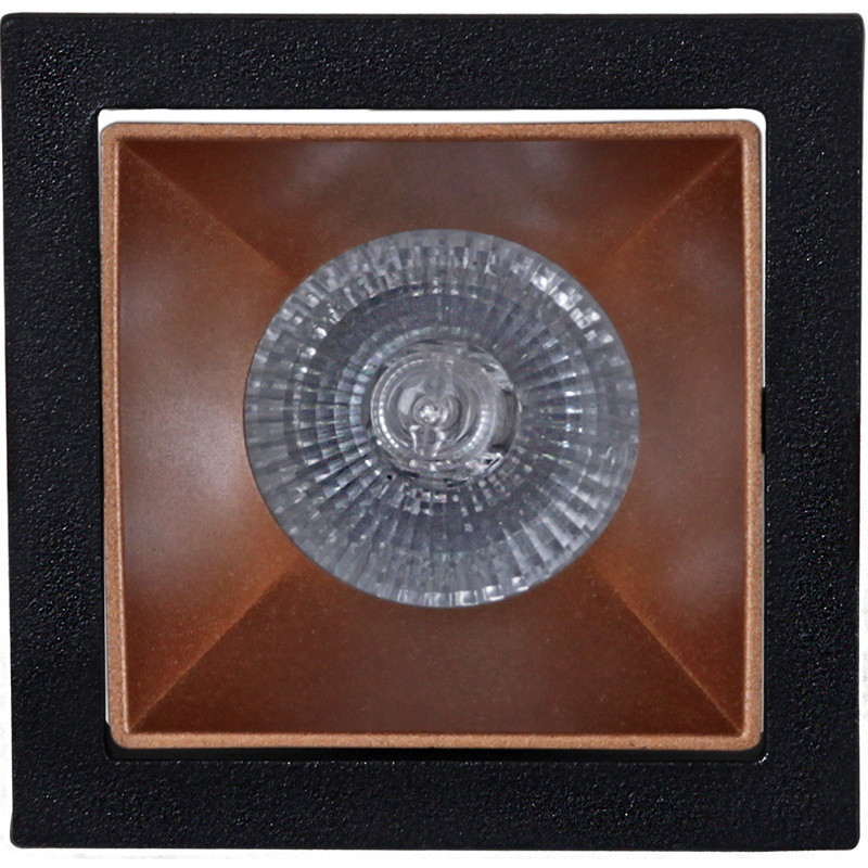 Встраиваемый светильник Reluce 16086-9.0-001PT MR16 BK+ROSE GD