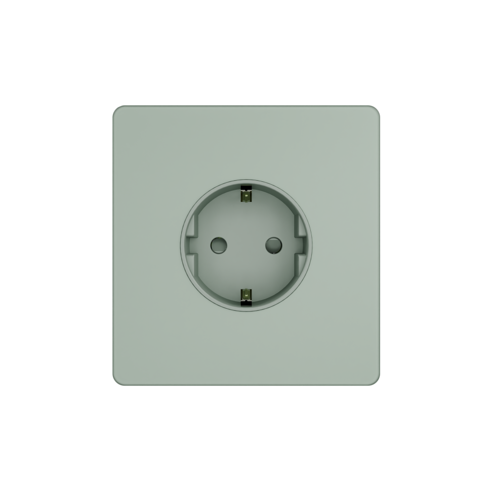 Systeme Infinity, Розетка С/У с ЗК (250В, 16А, защит.шторки), Таежное утро