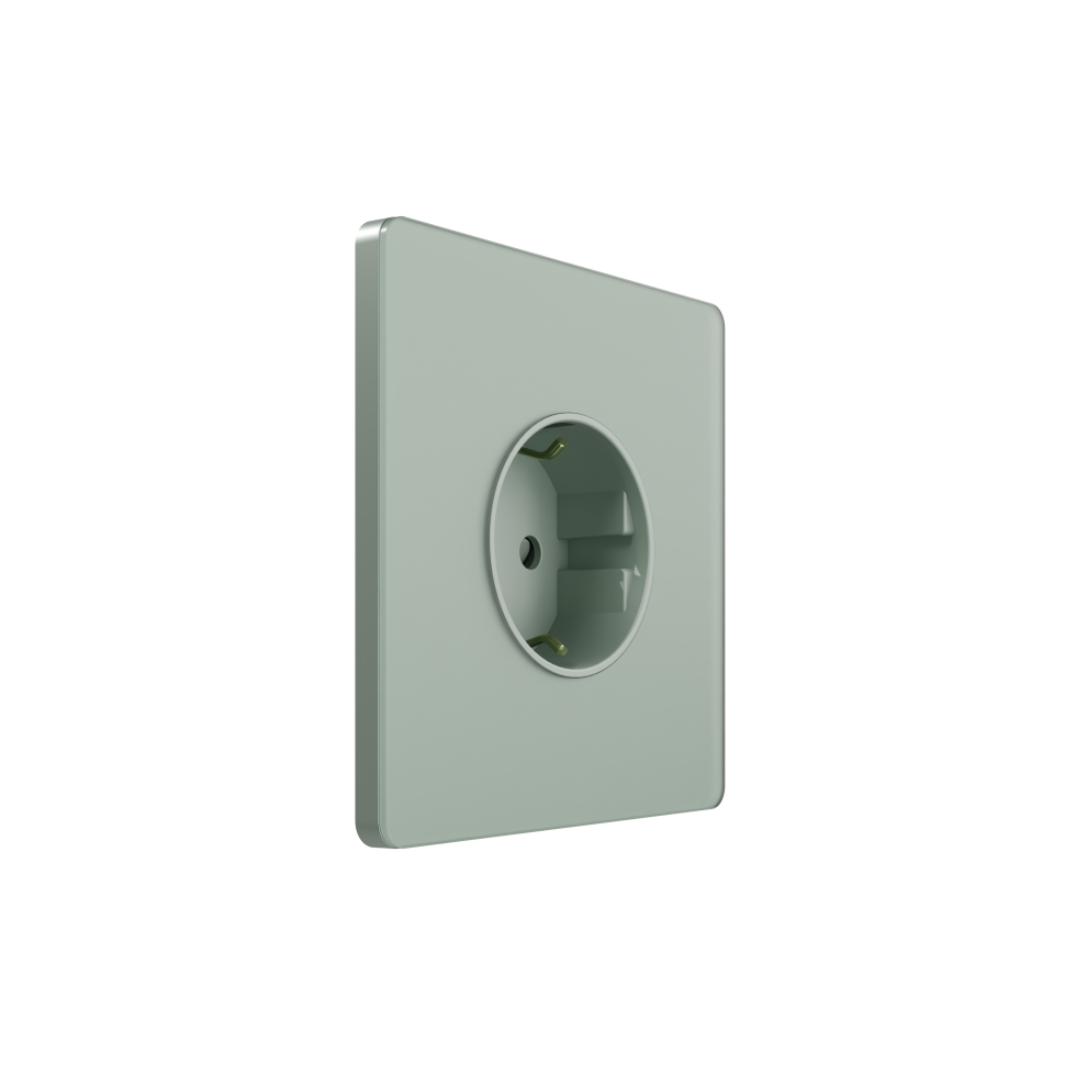 Systeme Infinity, Розетка С/У с ЗК (250В, 16А, защит.шторки), Таежное утро