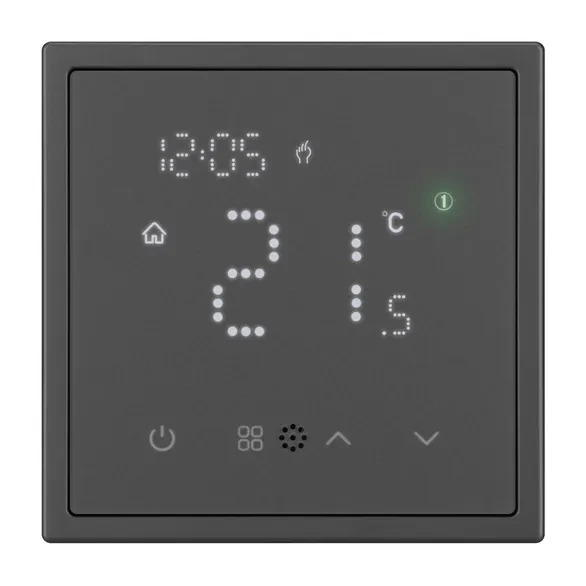 Терморегулятор Wi-Fi с датчиком, цвет Титан, IP-20, NEO_PLUS 