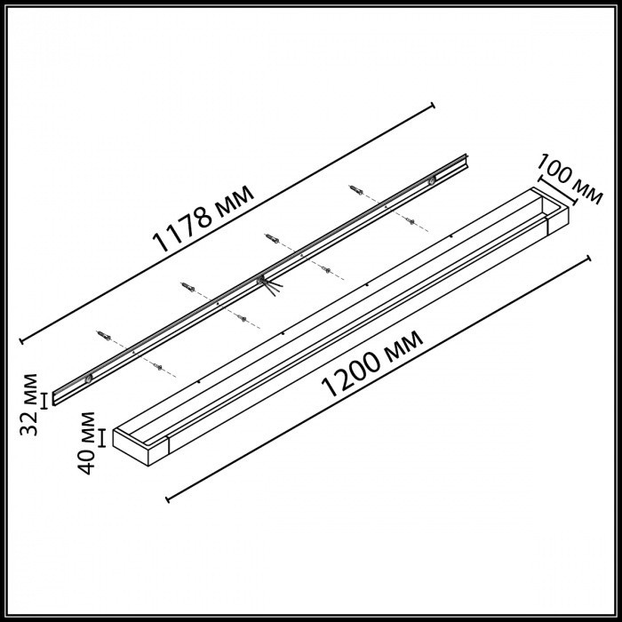 Настенный светильник Odeon Light Hightech Arno 3887/36WL
