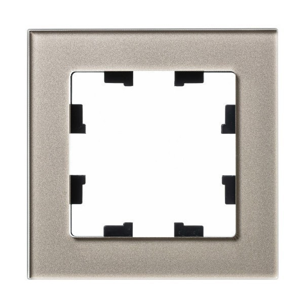 Рамка Systeme Electric Atlas Design Nature на 1 пост, шампань стекло ATN320501