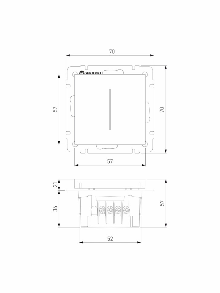 Умный сенсорный диммер (белый) W3443101