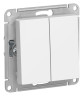 Переключатель двухклавишный Systeme Electric Atlas Design Лотос ATN001365