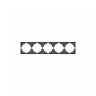 KRANZ Рамка STRONG 5-постовая графит KR-78-0755-6