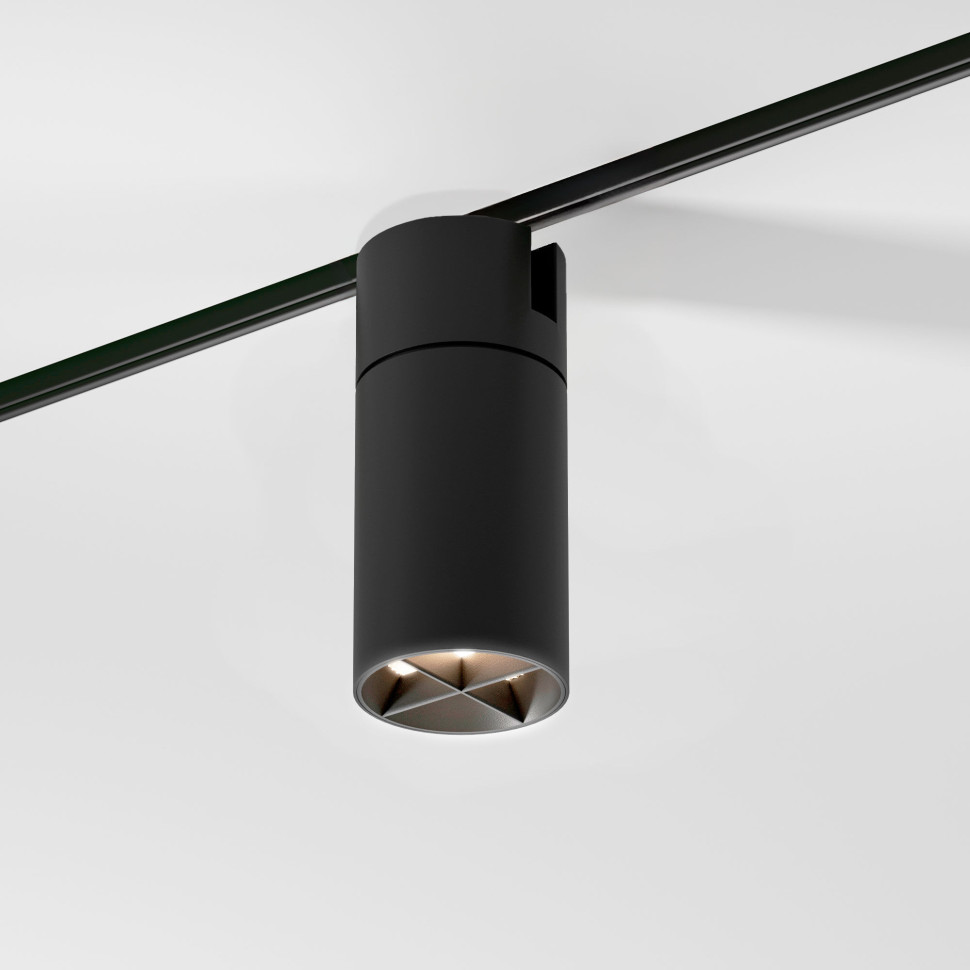 Slim Magnetic Трековый светильник с инновационной антибликовой решеткой 13W 4000K Kars черный 85524/01