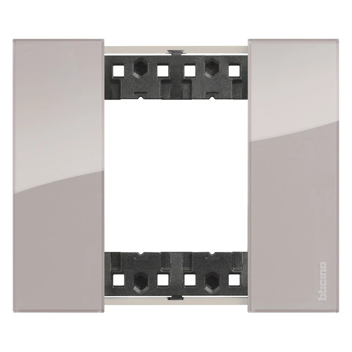 Рамка одинарная (2 мод) с суппортом немецкий стандарт Bticino Living Now аура 