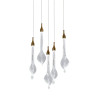 Подвесной светильник Delight Collection OD2433-5 gold/clear
