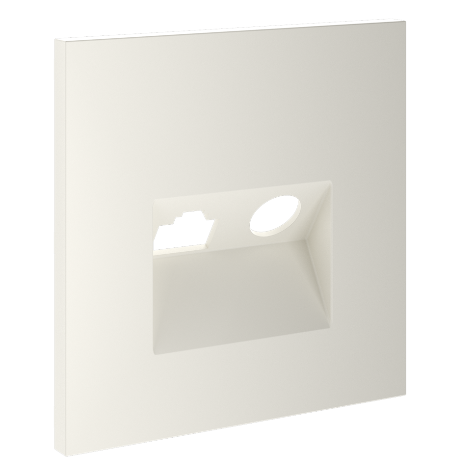 Накладка для розетки TV+RJ45 кат. 6, S70 (хлопок)