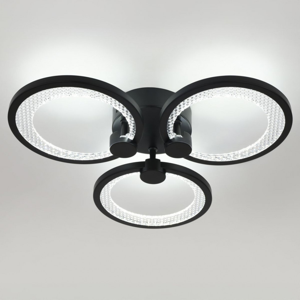 Потолочный светильник Эра Модерн Odry CLL-1-46W 3K-6,5K RC BK