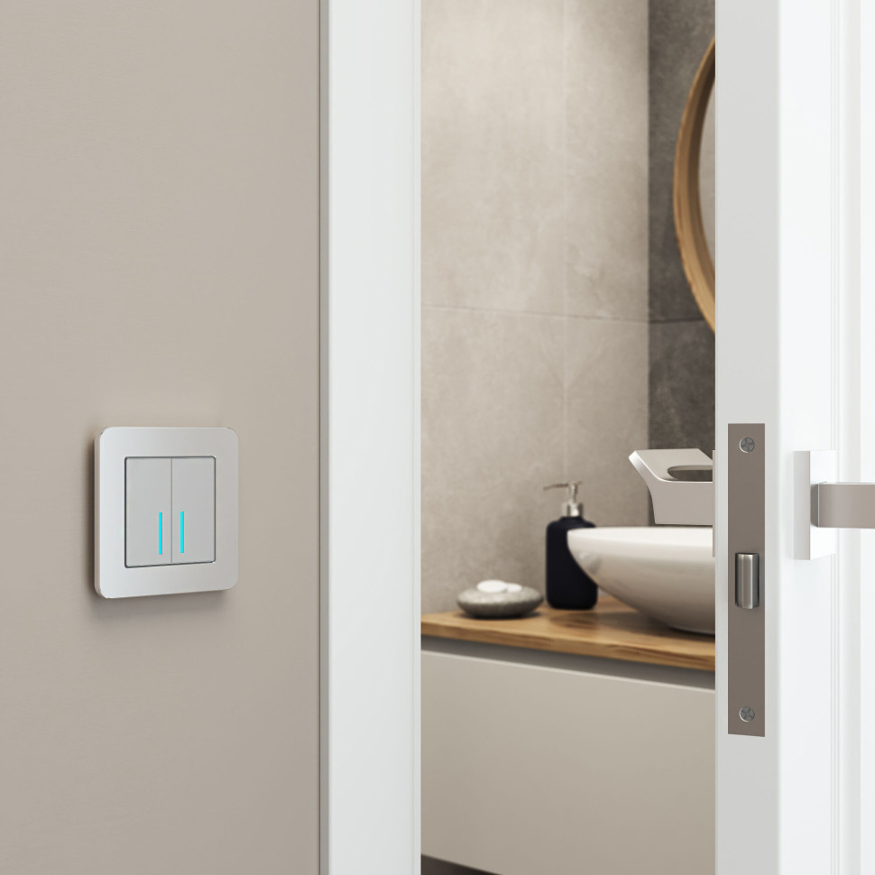 Рамка из металла на 1 пост Platinum алюминий W0012606