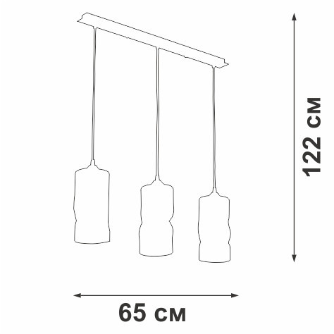 Подвесной светильник Vitaluce V4853-1/3S