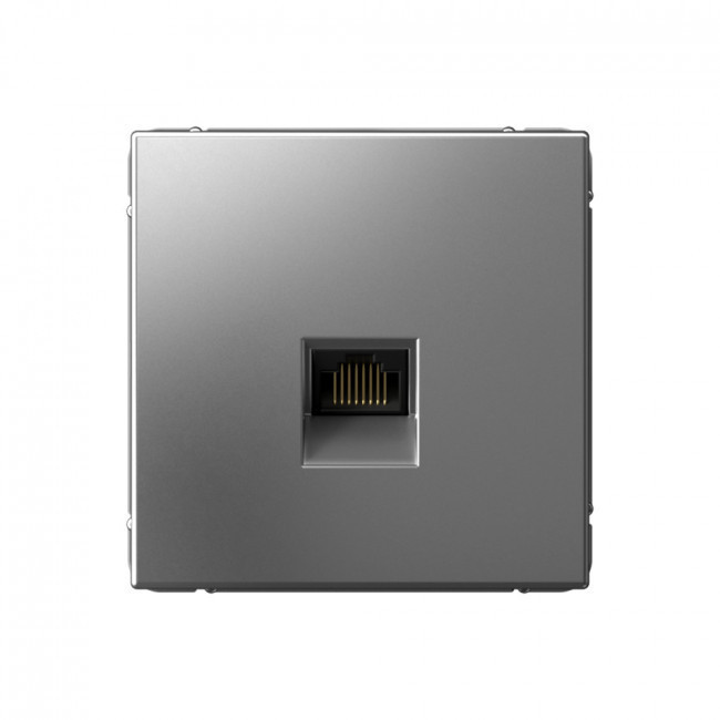 Розетка Schneider Electric Art Gallery RJ-45 кат. 6a, Сталь GAL000986