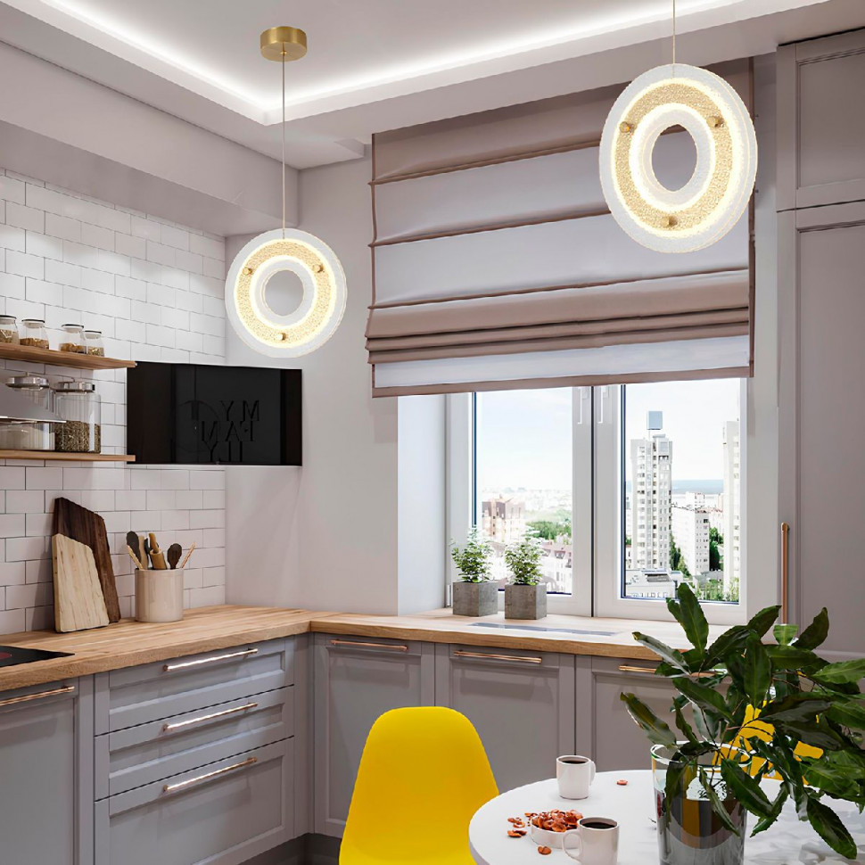 Подвесной светильник Crystal Lux DIEGO SP25W LED BRASS