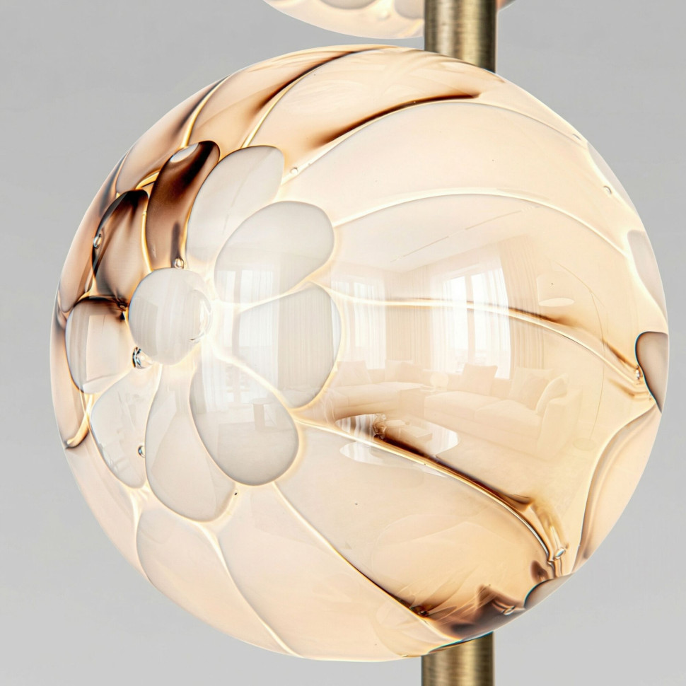 Торшер со стеклянными плафонами ручной работы 1_101/5