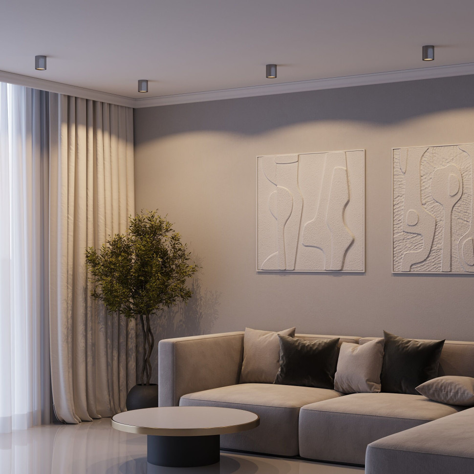 Светильник потолочный светодиодный Primo 12W 3000K латунь 25116/LED