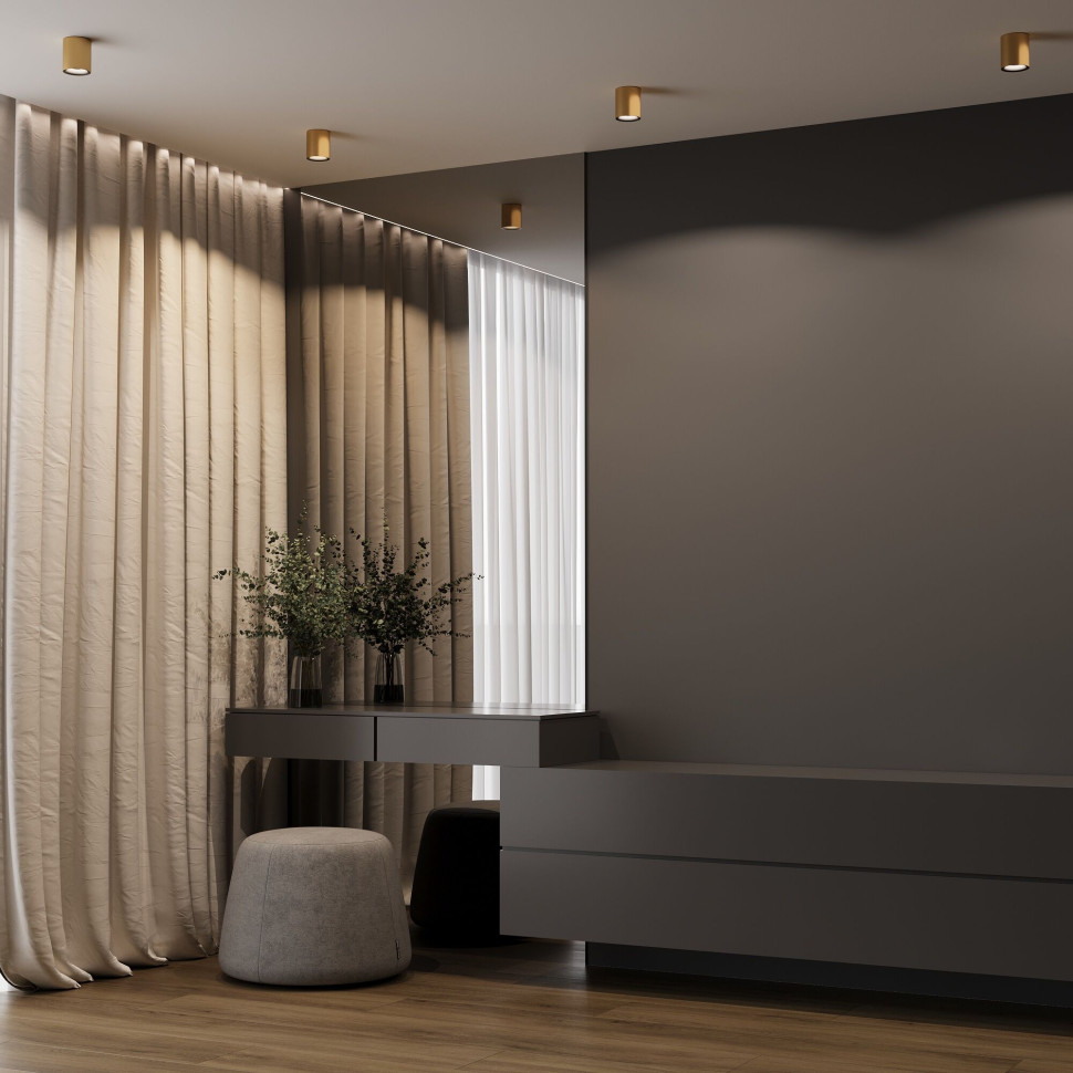 Светильник потолочный светодиодный Primo 12W 3000K латунь 25116/LED