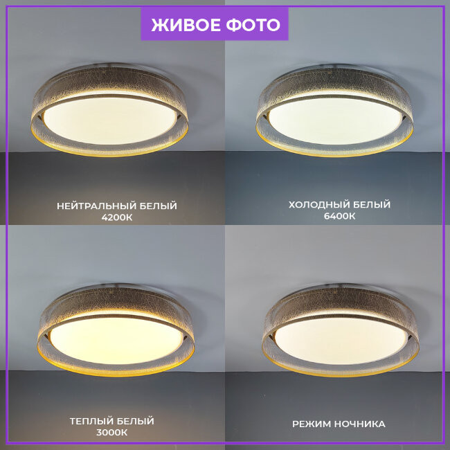 Потолочный светильник Seven Fires Лагом 48203.40.72.77GD-GDCL