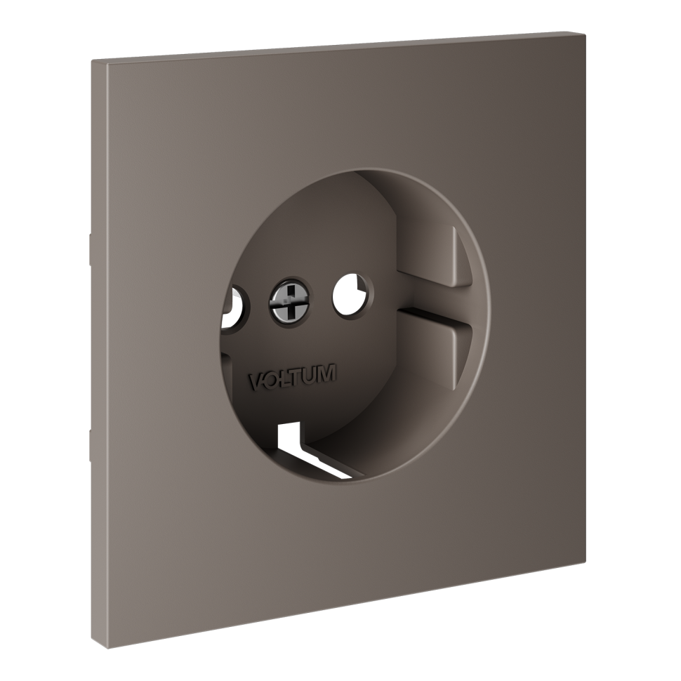 Накладка для розетки с заземлением, S70 (капучино)