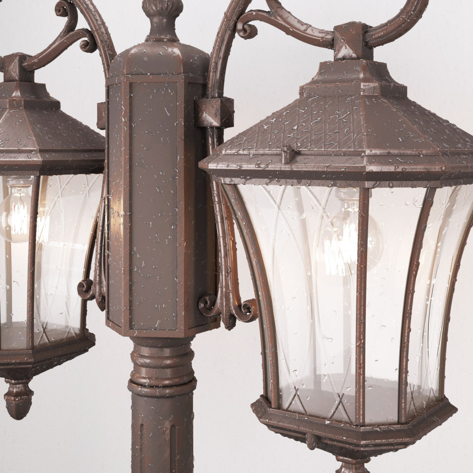 Уличный светильник на столбе Virgo F/2 капучино IP44 GLXT-1450F/2 капучино