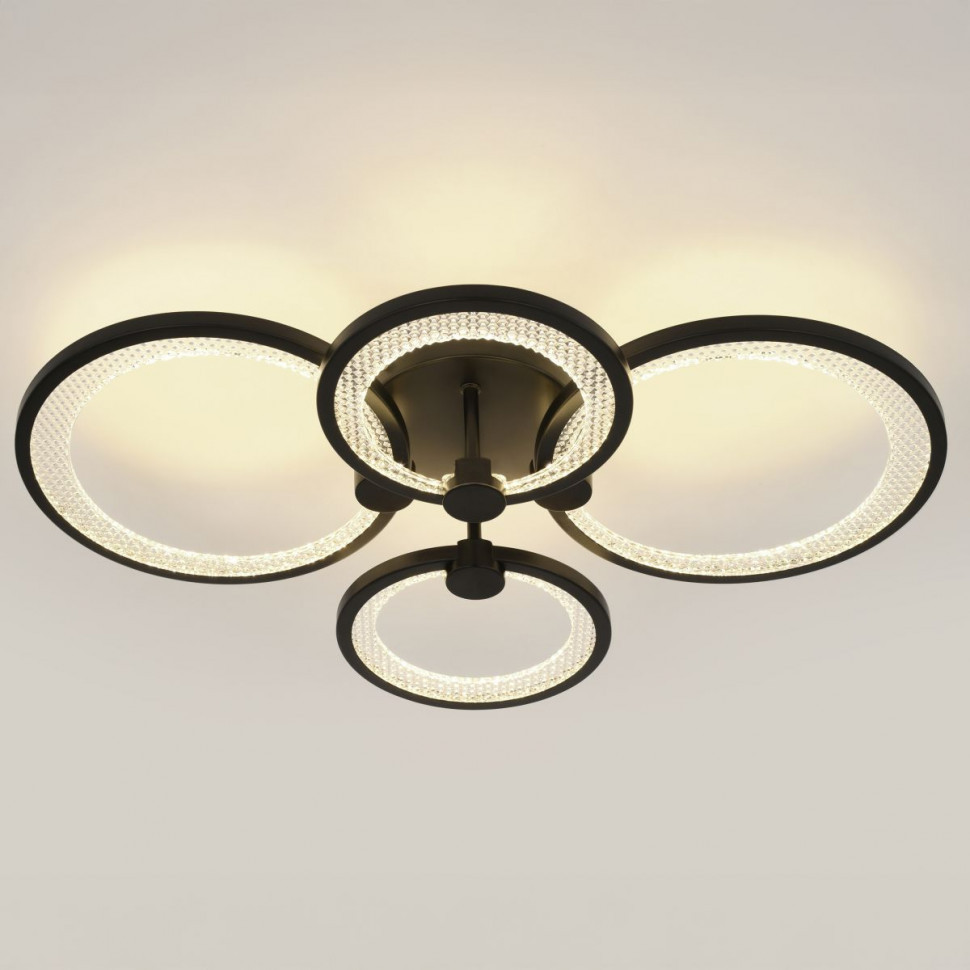 Потолочный светильник Эра Модерн Odry CLL-1-78W 3K-6,5K RC BK